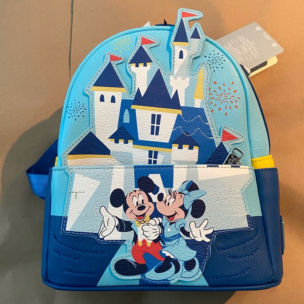 NWT Loungefly Disneyland 65th anniversary mini backpack!